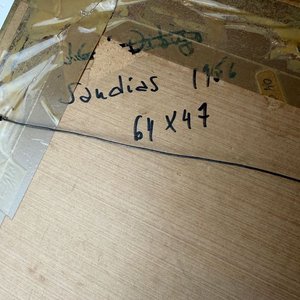 Óleo sobre papel "Estudio Sandías" de José Cúneo, 1956 - imagen 10