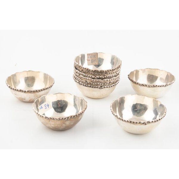 10 Cuencos de Plata Mexicana 925 Maciel Sterling - imagen 1