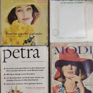 ¡Revistas Vintage de Moda, Arte y Decoración! Vargas Llosa con Dedicatoria y Firma de Autor, Colecci