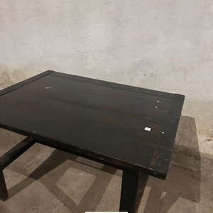 Mesa Ratona Antigua de Madera Oscura - imagen 3