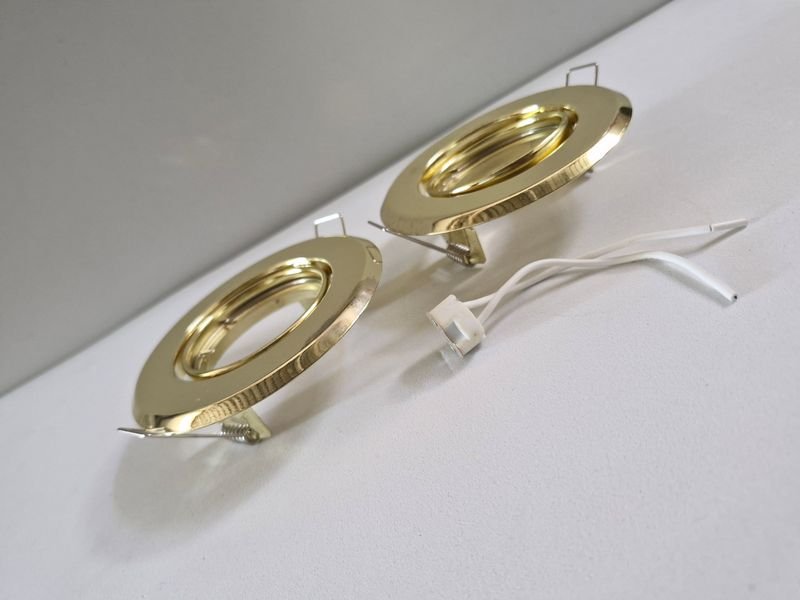 Lámparas de Techo con Diseño Circular y Acabado de Bronce - imagen 2
