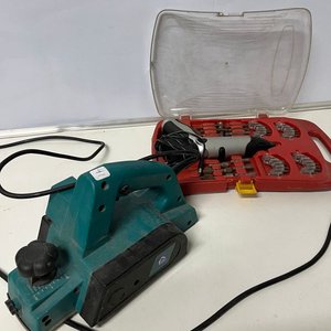 Cepillo de Carpintero Home Leader y Taladro Inalámbrico con Accesorios - imagen 1