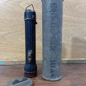 Linterna Marítima Antigua del Buque Tanque Esso San Juan - imagen 8