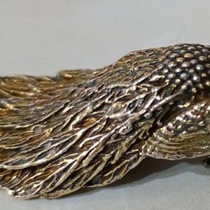 Figura Miniatura Faisán Bronceado Metal - Lujo y Colección - imagen 4