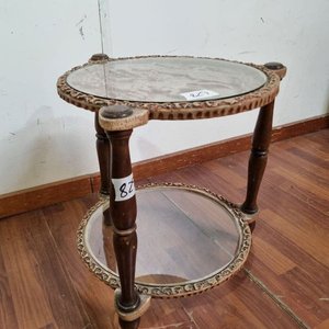 (L829) 1 pieza - Mesita Ratona De Dos Pisos Con Tableros Decorativos - imagen 3