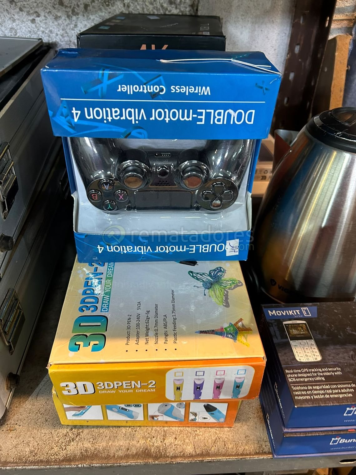 Controlador Inalámbrico "Double Vibration 4" y Lápiz 3D "Movik"