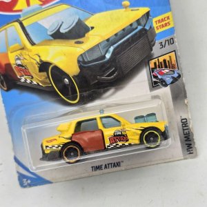 Hot Wheels Time Attaxi Amarillo y Marrón - imagen 2