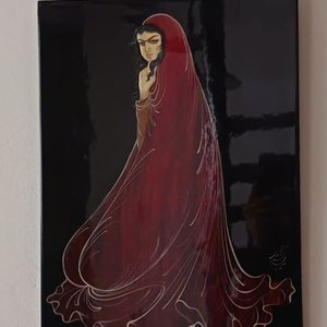 Lote anterior: Pintura Persa Lacada "Dama con Velo Rojo" sobre Madera