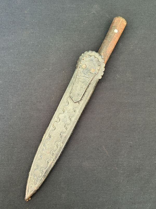 Cuchillo de campo antiguo y raro Marca Sapo - imagen 6