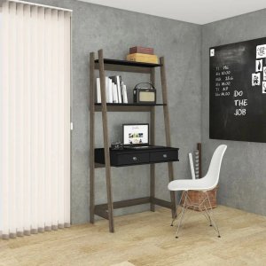 Lote siguiente: Estantería Escritorio Retro Negro con 2 Cajones