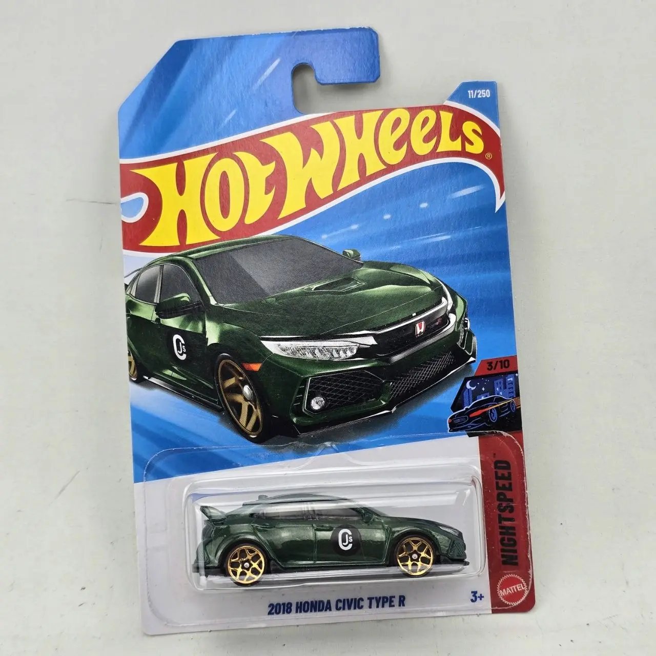 Hot Wheels Honda Civic Type R 2018 Verde