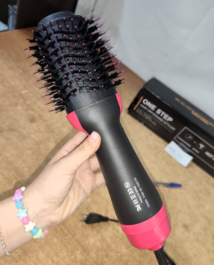 Secador de pelo 2 en 1 con cepillo, regulable. Nuevo en caja. - imagen 4