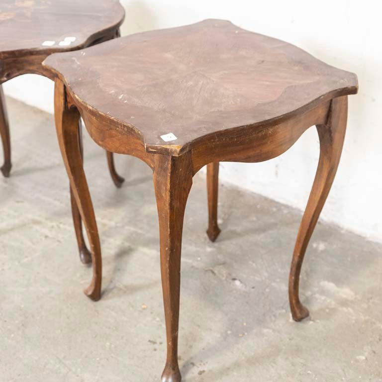 Mesitas francesas de sala con detalles en el lustre - imagen 3