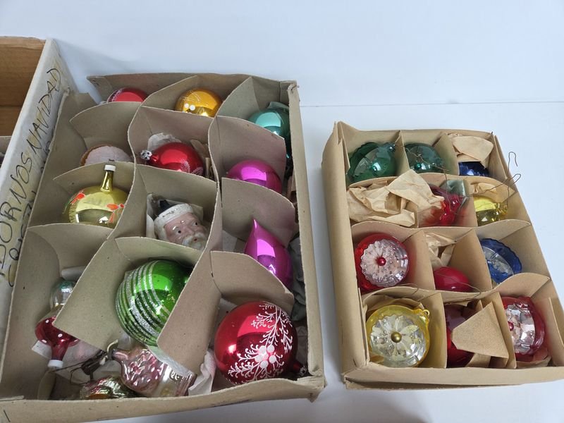 Lotes de adornos de Navidad antiguos y ornamentales - imagen 4