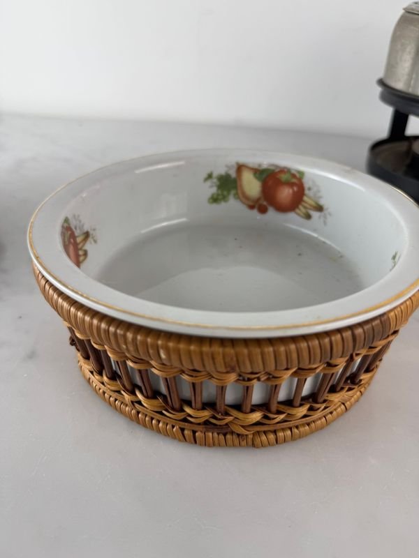 Conjunto de porcelana y fondue con soporte - imagen 6