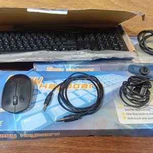 Lote de Informática: Teclados, Webcam, Mouse y Cables - imagen 5