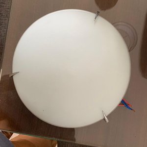 Plafón circular de techo con difusor de vidrio esmerilado satinado - imagen 2