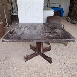 Lote anterior: Mesa Cuadrada de Madera Maciza 120x120x71 cm con Detalle en Borde