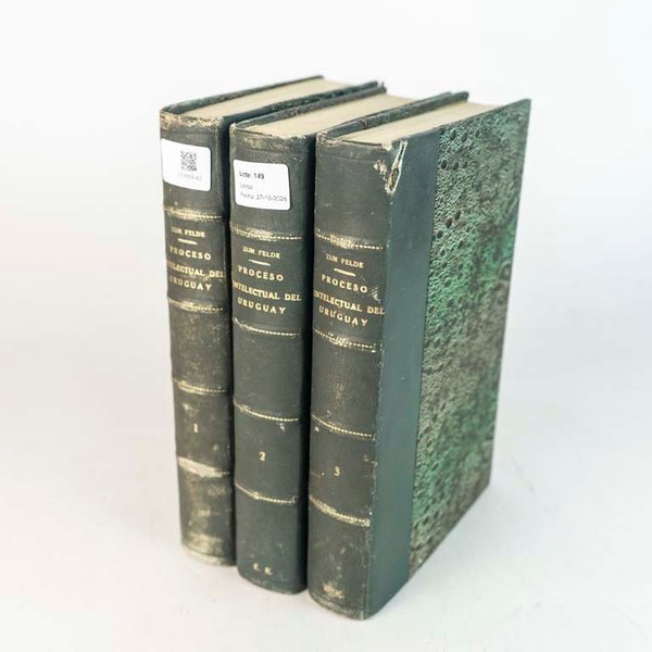 3 Tomos "Proceso Intelectual del Uruguay y Crítica de su Literatura" por Alberto Zum Felde (1930) - imagen 1