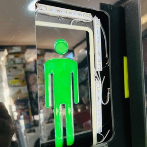Lote de 5 Carteles LED para Baños - imagen 2