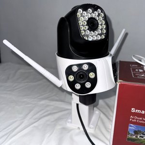 Cámara de Seguridad Exterior Triple con Audio, Visión Nocturna y Detección de Movimiento - imagen 6