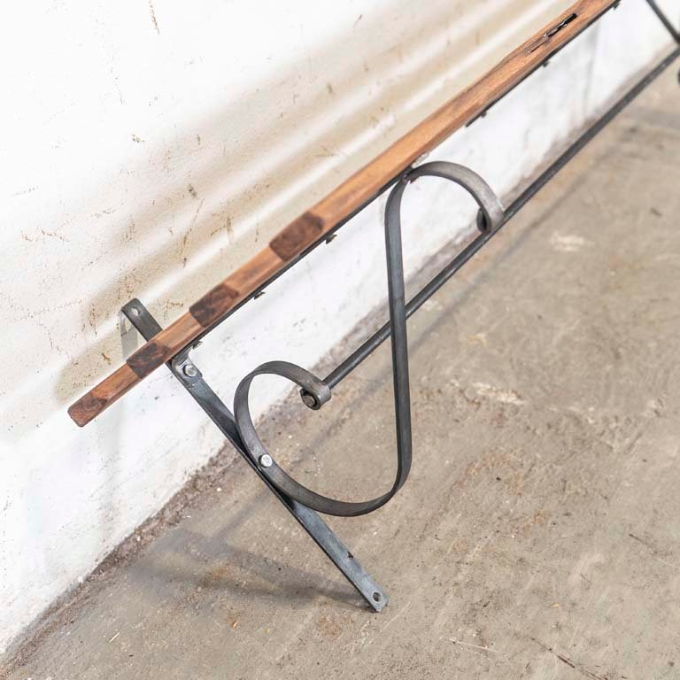 Ganchera de madera y metal para hogar - imagen 3