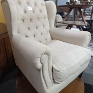 Sillón Bergere Beige Tapizado - imagen 2
