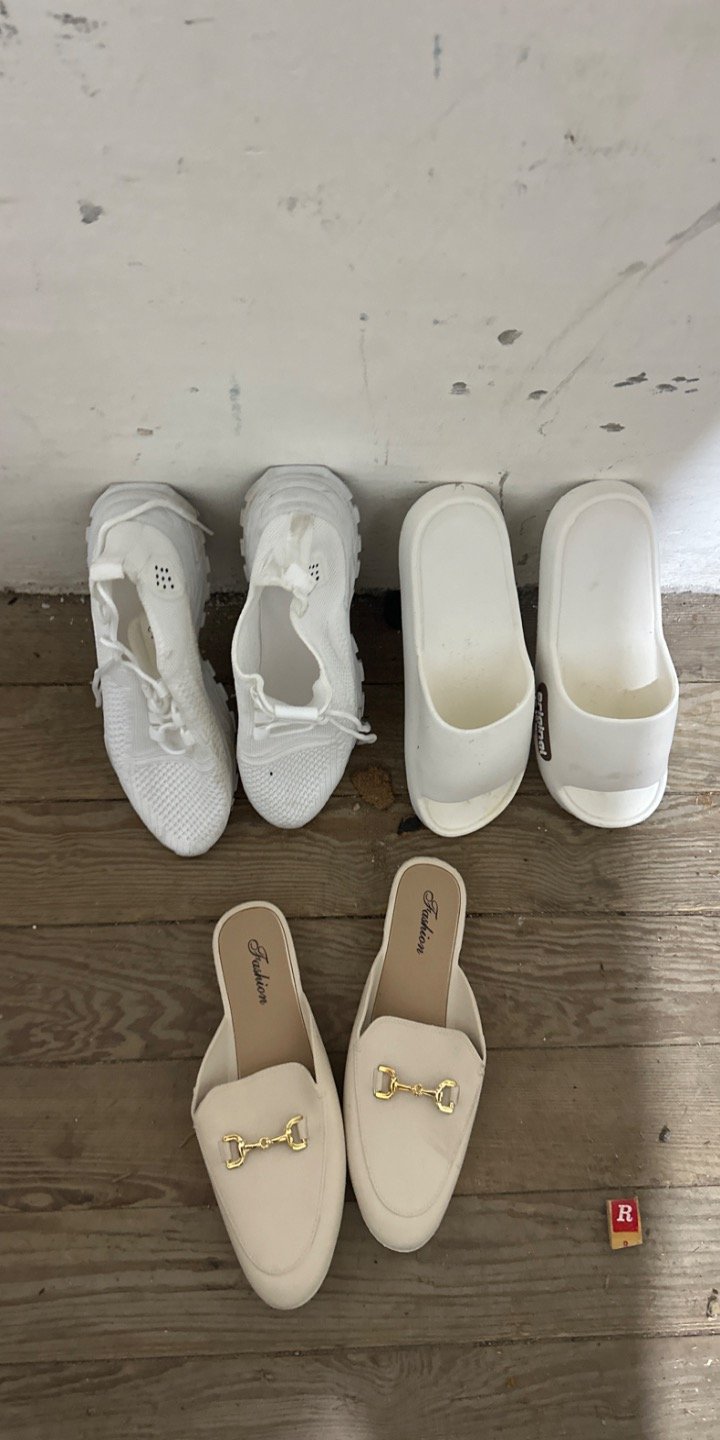 Calzado Femenino Blanco y Beige