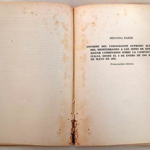 2 Libros "Circulo Militar-Biblioteca del Oficial" - Tropas de Montaña e Informes del Comandante Aliado, 1947 - imagen 3
