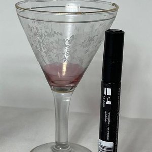 Juego de 4 Copas de Cristal con Guarda Dorada y Diseño Floral - imagen 4
