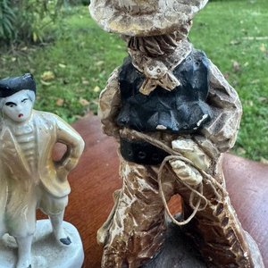 dos adornos en ceramica y ceramica esmaltada - imagen 4