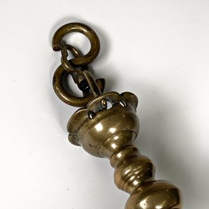 Antigua Lámpara de Aceite de Bronce para Colgar - imagen 2