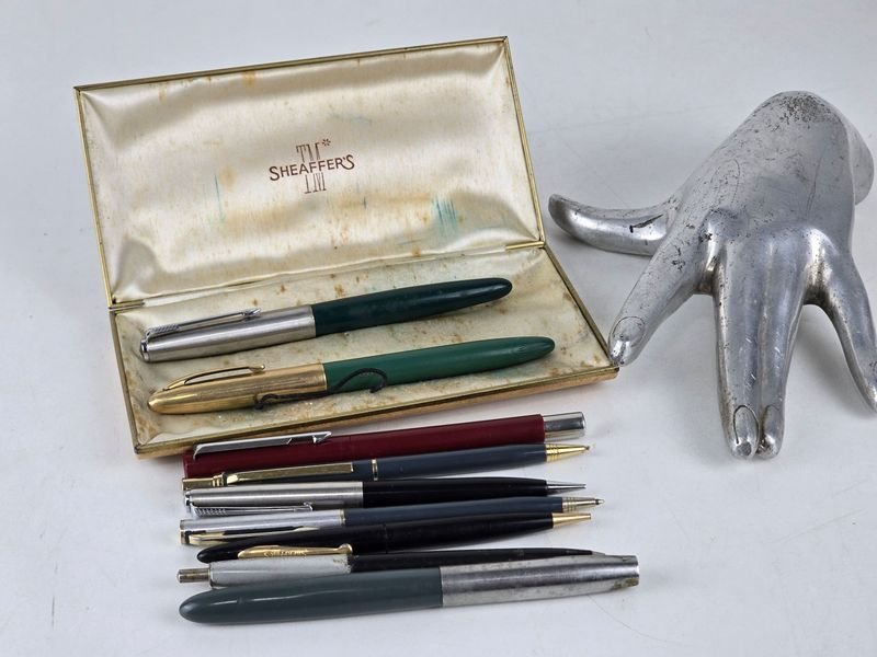Lote de 5 Lapiceras Parker y Sheaffer, Estilo Vintage