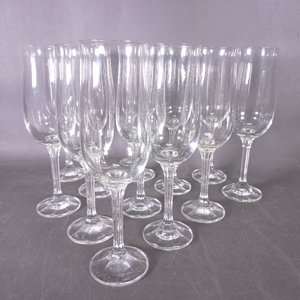 Lote anterior: Doce Copas Flauta Altas con Pie Facetado