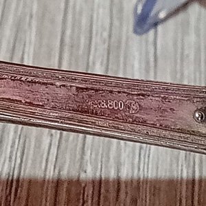 Juego de 6 Cucharas Antiguas Selladas 800 - imagen 2