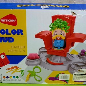 Juego de Masa "Color Mud Barber Creation", "Dino Squad" y Kit de Joyería con Canutillos y Perlas - imagen 2