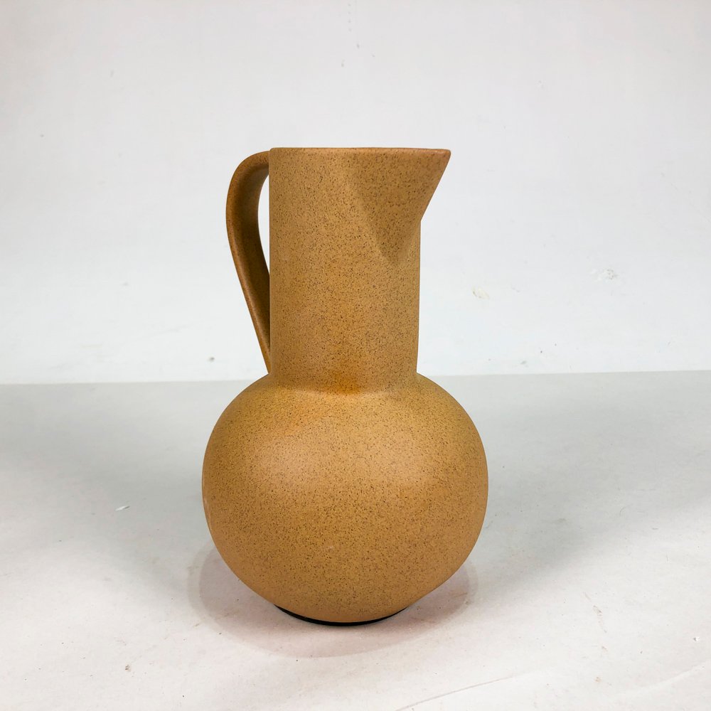 Jarra en cerámica beige con asa - imagen 2