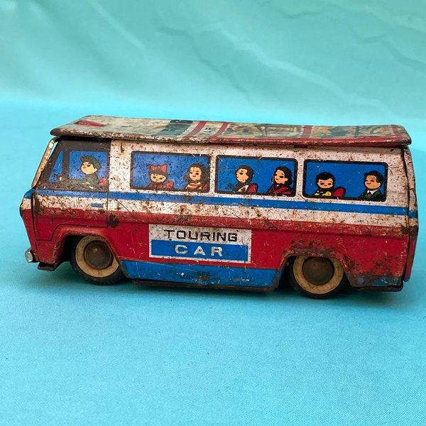 Antiguo autobús de lata litografiada para coleccionistas - imagen 2