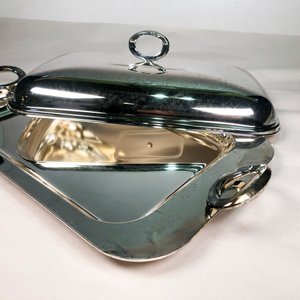 Fuente Metálica Rectangular con Tapa y Asas - 50 cm - imagen 3