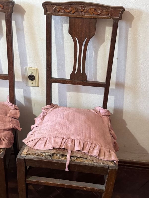 Sillas de roble para retapizar en buen estado - imagen 4