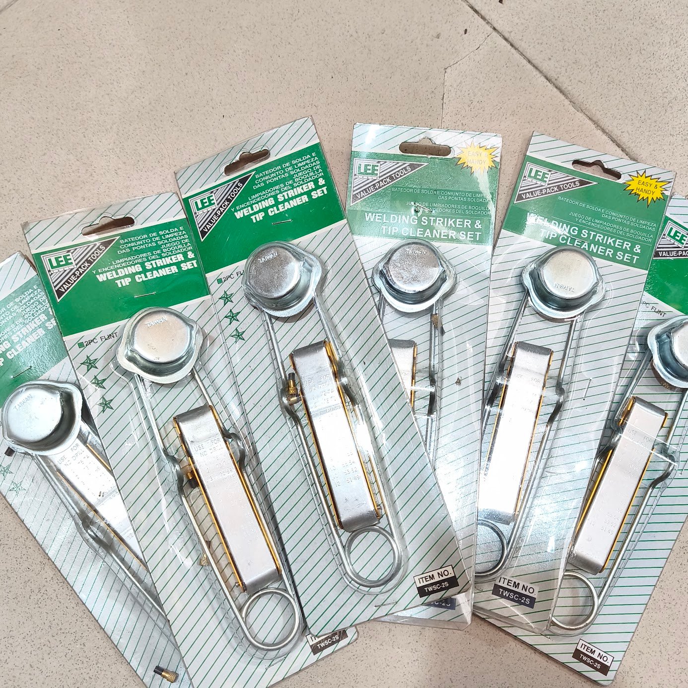 Lote de 6 Chisperos para Soldadura y Corte Marca LEE