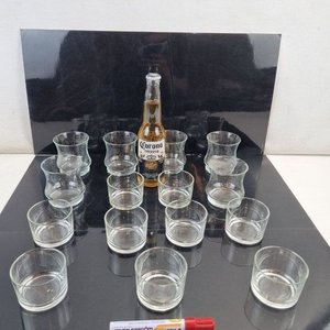 Set de 15 Vasos de Vidrio con Diseño Ondulado - imagen 2