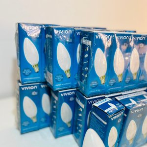 Lote x34 Lámparas Incandescentes Vivion Vela Luz Blanca 40W - imagen 3
