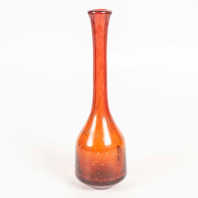 Florero de Cristal de Murano Color Rubí - 35.5 cm