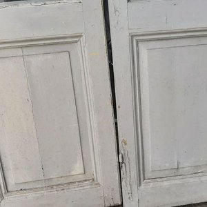 Puerta Doble de Madera con Marco Desarmado y Vidrios - imagen 3