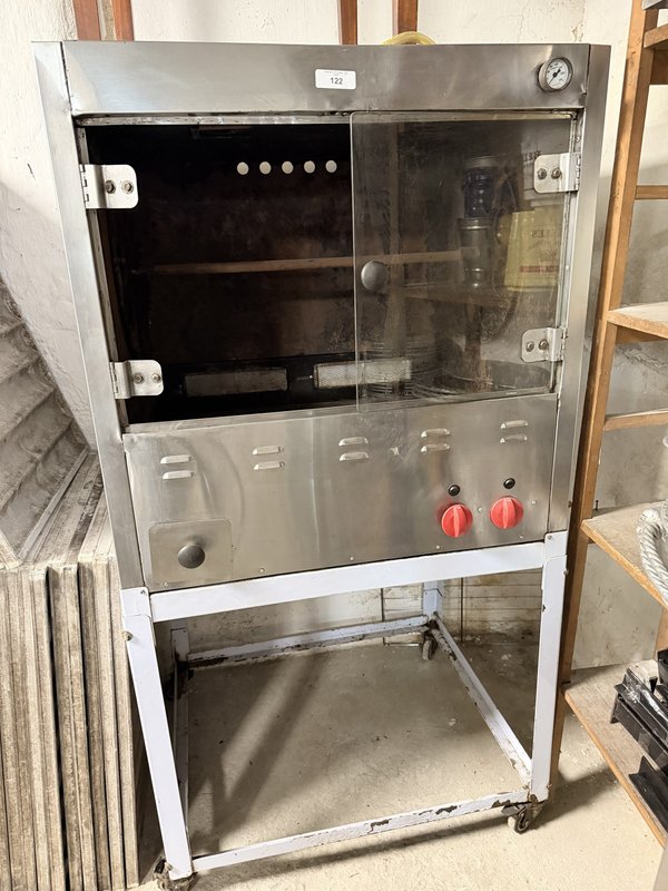 Espiedo a Gas PROGAS para 8 Espadas con Base Rodante - imagen 1