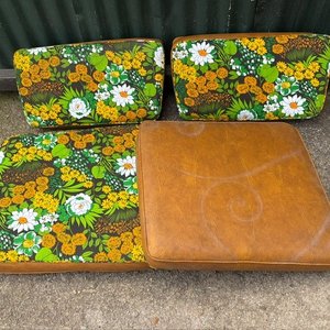 4 Almohadones Estampados Florales Marrones y Verdes - imagen 3