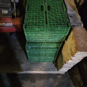 Lote de 10 Cajones Plásticos Plegables Verdes - imagen 3