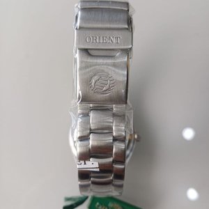 Reloj Orient Acero Inoxidable Bisel Unidireccional Esfera Blanca 42mm - imagen 3