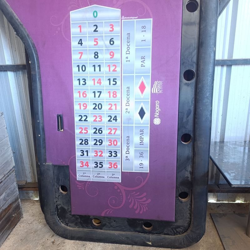 TAPA DE MESA DE RULETA PAÑO VIOLETA - imagen 3